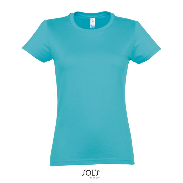 Tshirt femme publicitaire coton 190g - IMPERIAL bleu atoll